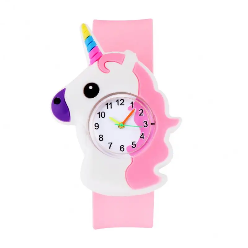 Schöne süßigkeiten Einhorn Gummi-Armbanduhren schöne Spielzeug Jungen Mädchen Kinder Silikon Karikatur Einhorn Armbanduhr