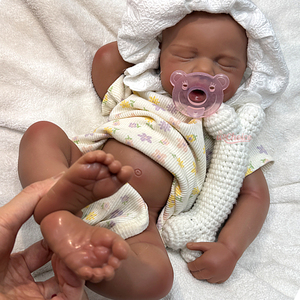 20inch tối loulou với núm vú đầy đủ Silicone bé búp bê thực tế hàng đầu tái sinh Búp bê Collector trẻ em Quà tặng thấp moq - Product Image 5