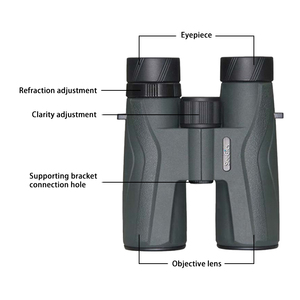 Ống nhòm kính ED chuyên nghiệp cấp 10x42 công suất cao HD ống nhòm tầm nhìn ban đêm ánh sáng yếu màu xanh quân đội Độ phân giải cao - Product Image 3