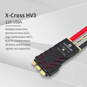 FLYCOLOR X-CROSS HV3 60A 80A 120A 160A ESC 5-12S BLHeli-32 Dshot Proshot 64 MHzRC FPVレーシングドローン用32ビットスピードコントローラー