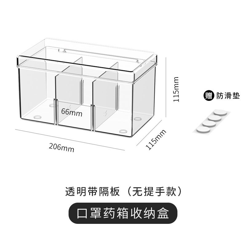 Transparent standard model with divider