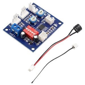 DC 12V 4線温度制御IC PWMサーモスタットモジュールセンサー付き最適冷却ファンスピードコントローラ - Product Image 5