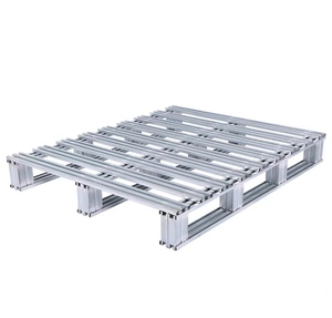 軽量スチールパレット頑丈なスタッキングラッキングシステム射出倉庫保管スチール金属パレット - Product Image 2