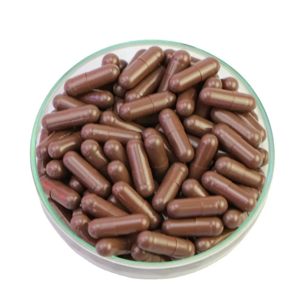 Professional manufacturer #0 0# brown customized empty  hollow   hard gelatin capsule capsules shell