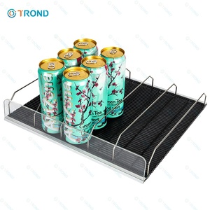 Kỹ thuật số nhiệt độ lạnh thiết bị trọng lực thức ăn kệ con lăn glides Divider siêu thị uống hiển thị làm mát mát - Product Image 6