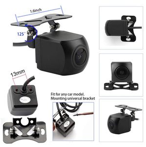 HD CCD cámara trasera de ángulo de 170 grados impermeable cámara de visión inversa de respaldo inverso para vehículos lente de plástico para estacionamiento - Product Image 4