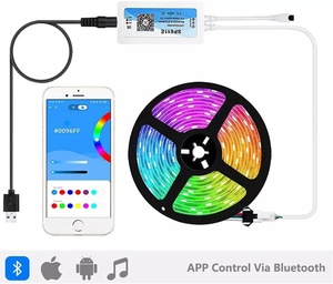 Светодиодный пиксельный контроллер SP611E RGB с Bluetooth, музыкальный синхронный контроллер постоянного тока 5 в 42 в, адресный контроллер для полос, 3-кнопочный ИК-пульт дистанционного управления - Product Image 5