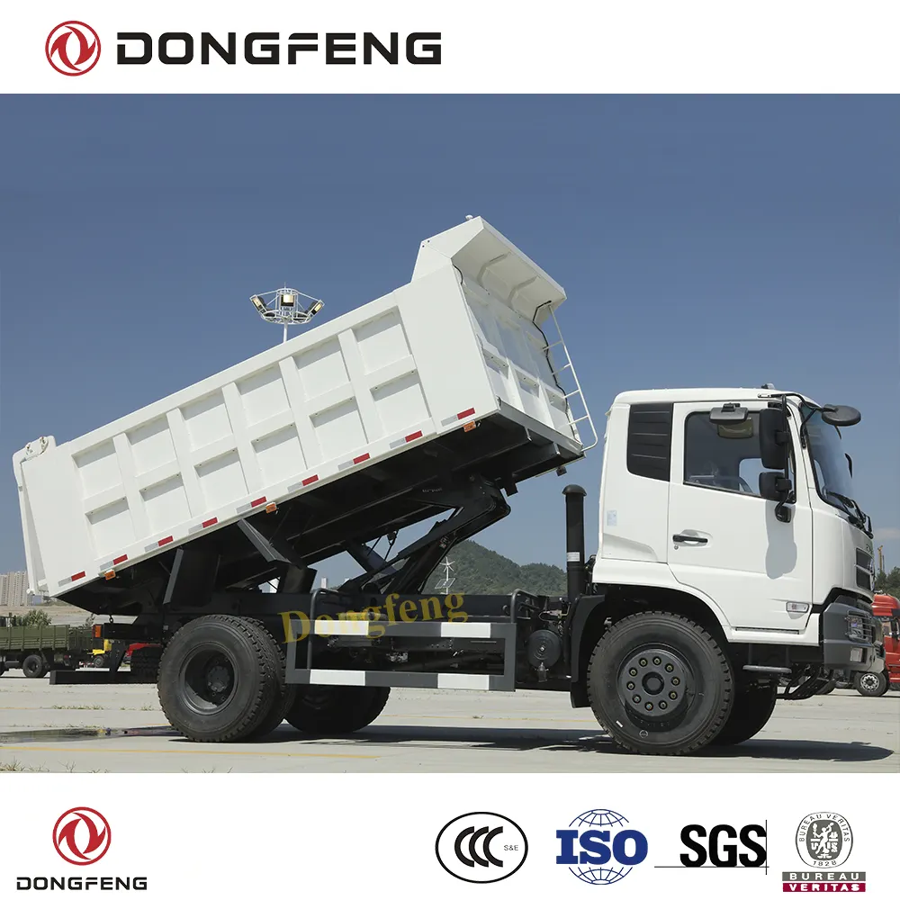 Caminhão de descarga 8 toneladas dongfeng 4x2, capacidade de carregamento yu5000 160 hp motor diesel lhd caminhão