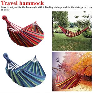 Woqi lit-balançoire Double Portable de haute qualité avec support en acier réglable, lit-balançoire de camping - Product Image 2