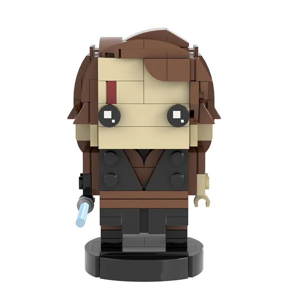 Anakin Skywalker boneka Luar Angkasa Wars Model MOC, mainan set bata blok bangunan untuk anak-anak cetakan king(175 buah)