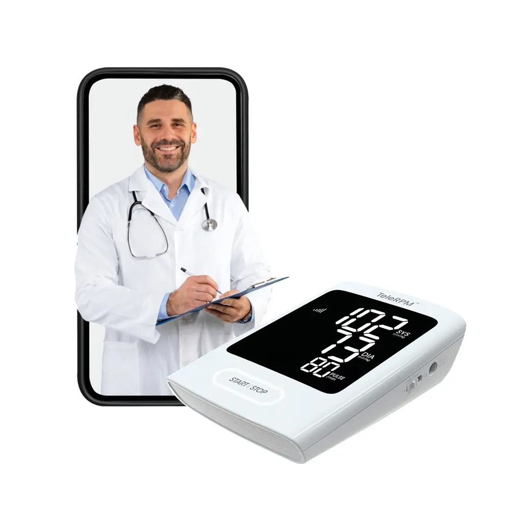 Telehealth hộ gia đình y tế giám sát từ xa máy đo huyết áp kỹ thuật số 4G BP màn hình giúp quản lý huyết áp dễ dàng hơn
