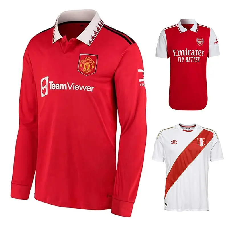 Camiseta deportiva de secado rápido con Logo personalizado OEM, ropa deportiva atlética colorida con estampado de sublimación en blanco, camisetas de fútbol, Polo