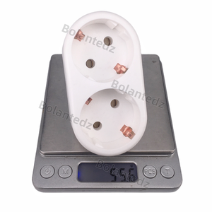 16Aヨーロピアンタイプ変換プラグ1 TO 2ウェイEU標準電源アダプターソケット (スイッチ付き) - Product Image 6