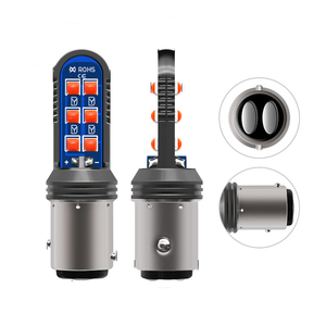 Renkler araç aydınlatma sistemi, yanıp sönen 3030 12SMD <span class=keywords><strong>T20</strong></span> 1156 1157 ampul çakarlı lamba dönüş sinyal ışığı