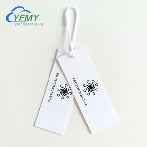 Excelente personalizado Logotipo de marca privada etiquetas de ropa para ropa etiqueta de precio etiqueta colgante con cuerda - Product Image 1