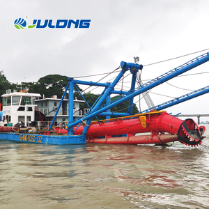 Draga de succión con cortador de oro flotante con bomba de motor de caja de cambios y equipo de dragado de arena de motor a la venta - Product Image 3