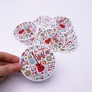 定制徽标贴纸，防水模切乙烯基贴纸 - Product Image 1