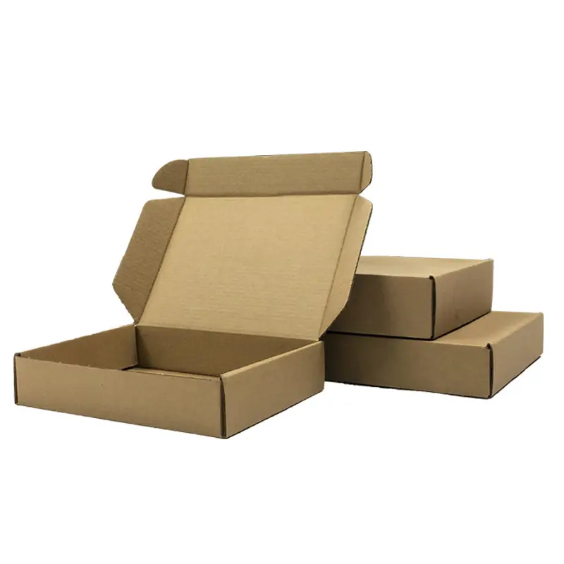 Hot Sale Printing Recycelte braune Wellpappe Karton Box Custom Cosmetics Kleidung Mailer Box