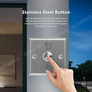 Elettrico porta di uscita pulsante di rilascio 304 in acciaio inox push button switch per ufficio hotel sistema di controllo di accesso - Product Image 6
