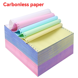 Impresión personalizada de fábrica Ncr Copia sin carbón Papel de computadora continuo Resma Papel de impresora de matriz de puntos