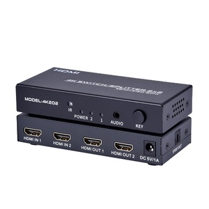 FJ-4K202 Fjgear 2 Port hdmi matrix 4k Through the Product Button or Infrared Remote Control Control Mode - Product Image 1