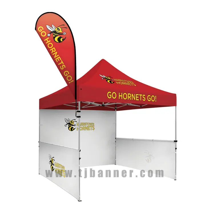 3X3 Pop-Up Beurs Tent Reistassen Sublimatie Afdrukken Aluminium Legering 3X3 Pop-Up Tentframe Met Dak En Zijwanden