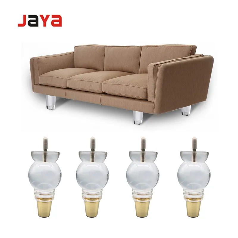 Meuble jambe lumière luxe acrylique transparent canapé pied table chaise pied simple généreux