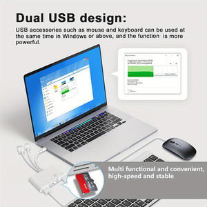 适用于IPhone/笔记本电脑的Sd tf卡读卡器适配器、Lightning Type-C USB转Tf & sd卡USB c OTG适配器支持Type-C设备 - Product Image 4
