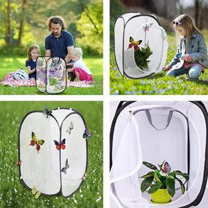 Wholesales <strong>Small</strong> Foldable Pet Butterfly <strong>Net</strong> Cages Plant Greenhouse Insect Cage For outdoor
