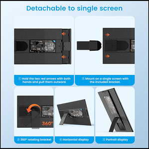 15.6-Inch FHD IPS Panel Notebook Laptop <strong>with</strong> Triple <strong>Monitor</strong> <strong>Built</strong>-<strong>in</strong> Speaker and Type C Interface Compatible <strong>with</strong> PS5 <strong>Computer</strong>