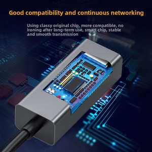 2-in-1 2500Mbps USB tip C için 2.5 Gigabit Ethernet RJ45 2.5G USB 3.0 kablolu adaptör kablosu harici Lan ağ Hub dizüstü PC için - Product Image 3