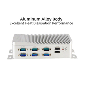 J4125 Quad Core Mini PC 6 RS232 Small <strong>Computer</strong> <strong>LINUX</strong> Barebone <strong>System</strong>