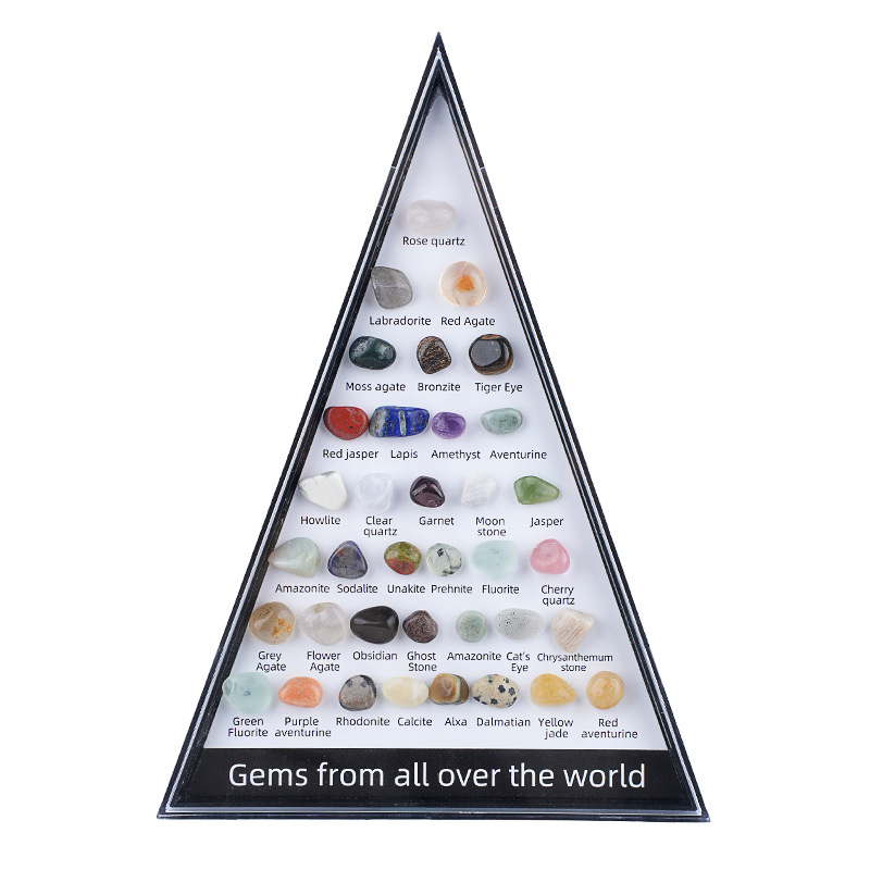 36 tipos de mini piedras elegantes en blanco.