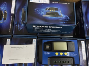 Doppia uscita USB PWM regolatore di carica solare 12v/24v tensione nominale 10a 20a 30a 40a Display Lcd Controller pannello solare con - Product Image 2