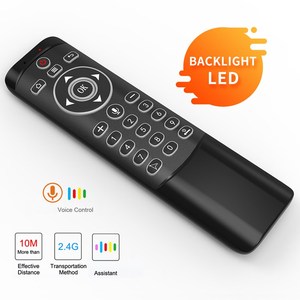 2.4G Wireless mini Tastiera MT1 Vocale Telecomando con il Mouse Dell'aria e la Retroilluminazione di Colore Nero Giroscopio e Funzione di Apprendimento - Product Image 2