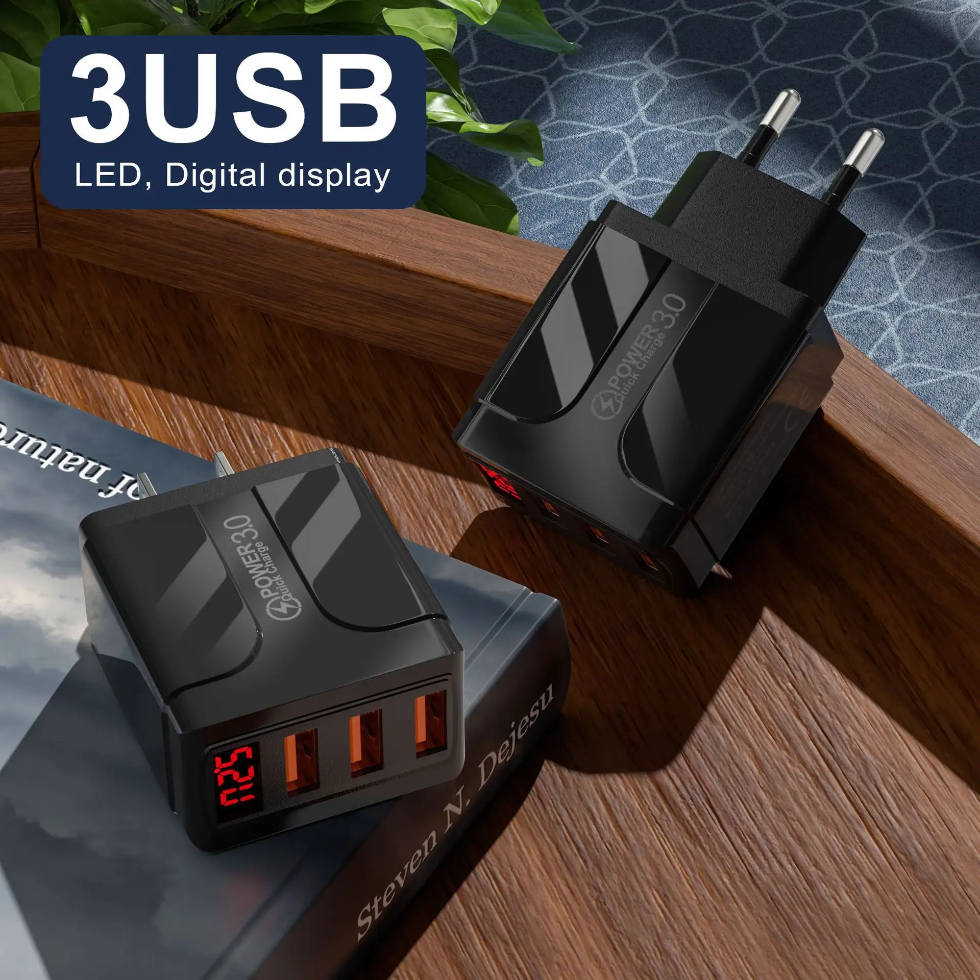 Multi-Port Wall Charger Usb Adapter For Android Cell Phones Chargers Wholesale Fast Charging Digital Mobile Charger