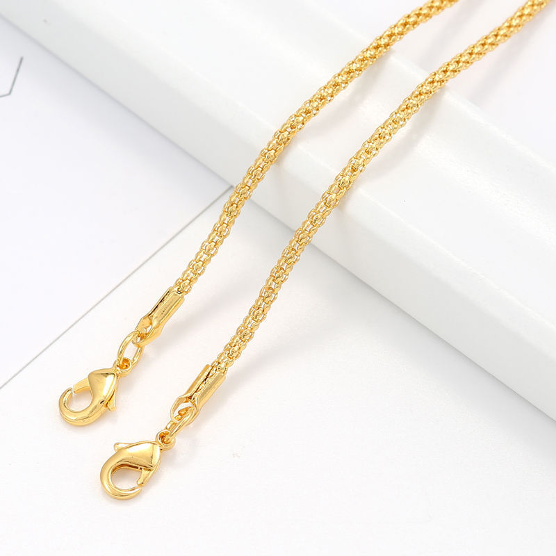 Corn chain (14K gold with silicone buckle)