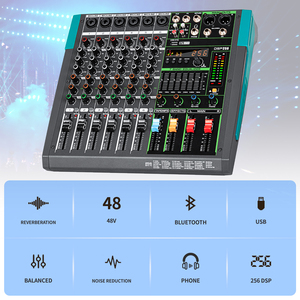 MG6 Professional Digital <strong>Audio</strong> Mixer <strong>Interface</strong> <strong>6</strong> Channels <strong>Audio</strong> Mixer Console for Stage Dj Show - Product Image 6