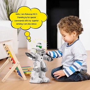 XINFEI 2.4Ghz 1:12 di plastica Smart Auto programmazione Demo giocattoli Robot blindato guardiano con controllo gestuale effetti di musica leggera - Product Image 3