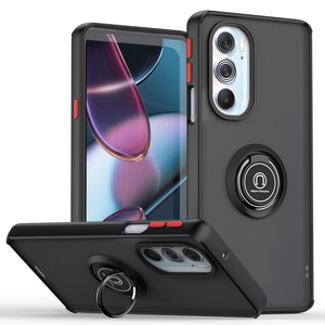 2022 Motorola Edge X30/X30 Pro/Plus uyumlu 2-in-1 manyetik telefon kılıfı kabuk 2-in-1 telefon kapağı halka tutucu ile arka kapak - Product Image 4