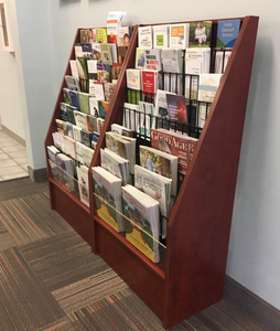 Cửa hàng sách Tạp Chí hiển thị giá sàn đứng CD Tạp Chí giá Brochure chủ hiển thị thiệp chúc mừng hiển thị đứng - Product Image 2