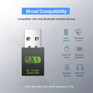 G38 Computer Netzwerk karte Wireless 600 Mbit/s 2 in 1 Wifi Bluetooth USB Adapter - Product Image 6