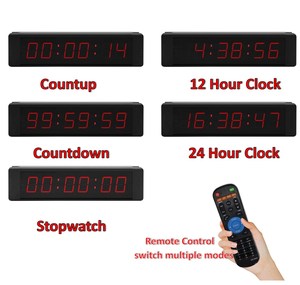 Ultimo uso interno più modalità LED elettronico digitale orologio telecomando Timer conto alla rovescia per lo studio di cronometraggio di gioco - Product Image 4