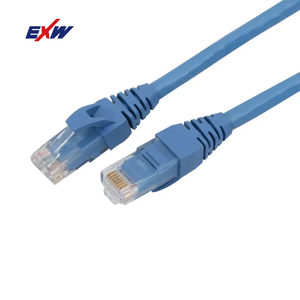 Cat5e cat6 c6a UTP 1,3,5,10M Ethernet kablosu mavi viraj duyarsız katı telli yama kablosu cat6 lan yama kablosu ul ara kablolar - Product Image 1