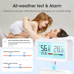 2025 Tuya Digital Wifi interior higrómetro termómetro Sensor con retroiluminación aplicación remota voz Alexa Google Home - Product Image 4