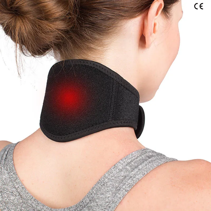 Cuscinetto per il collo autoriscaldante assistenza sanitaria cintura per il collo magneti per terapia magnetica e supporto per il collo in tormalina per alleviare il dolore cervicale