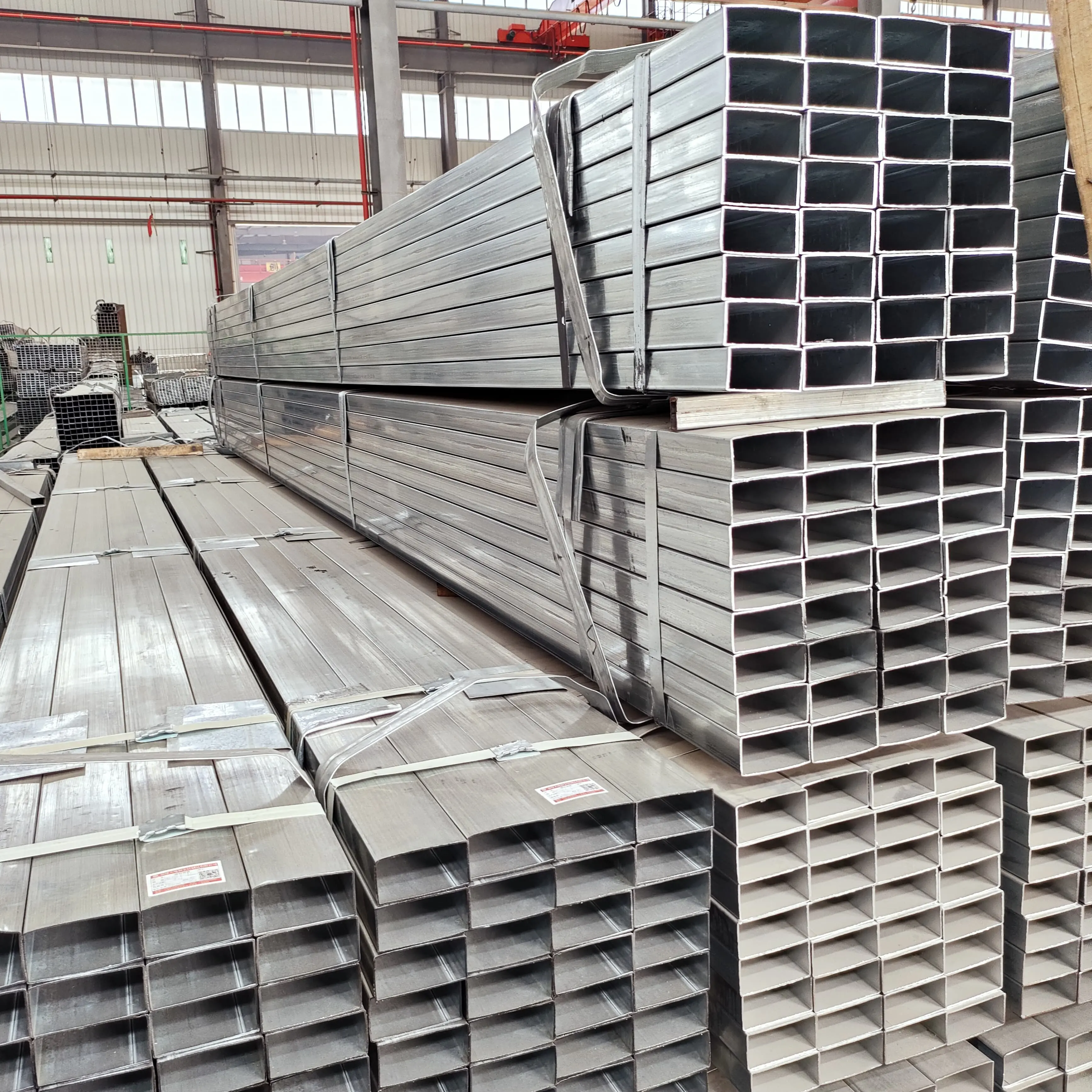 Galvanized square tube fence post tubular steel sizes 2 mm wall thickness