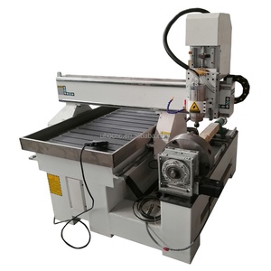 Mini CNC multifuncional de madera de 4 ejes con enrutador rotativo Mini Cnc de 4 ejes Con Enrutador rotativo Mini máquina de madera - Product Image 2