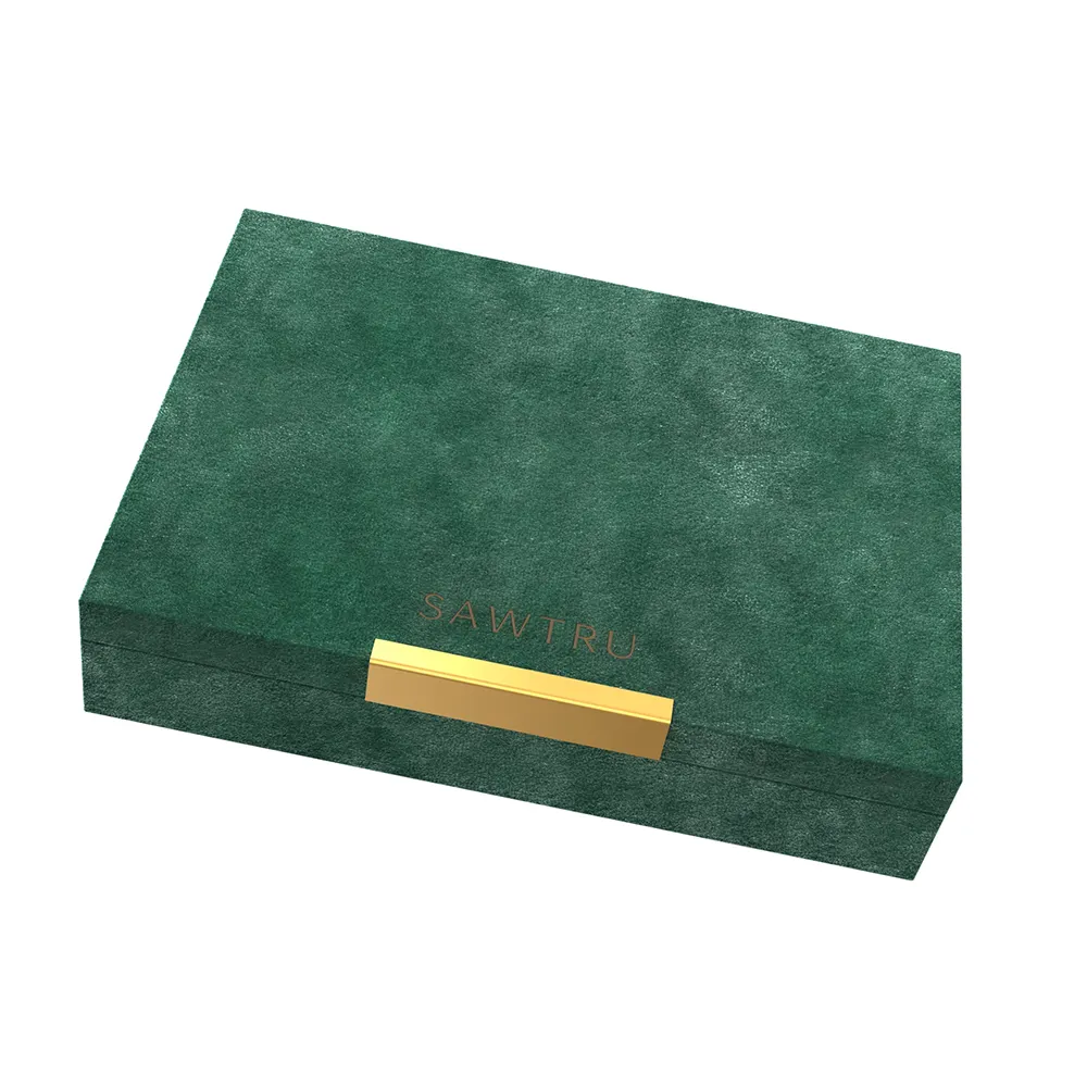 Boîte en bois de luxe en cuir de fourrure nouveau design boîte de différentes couleurs accepter logo personnalisé boîte en bois d'emballage de luxe