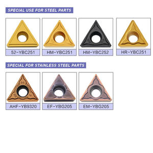 Insertos de torneado, herramientas de corte CNC, puntas de carburo de tungsteno, herramientas de máquina de torno TCMT110204, YBG205, ZCCCT, INSERTO de carburo - Product Image 4